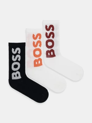 BOSS skarpetki 3-pack męskie kolor biały 50524259