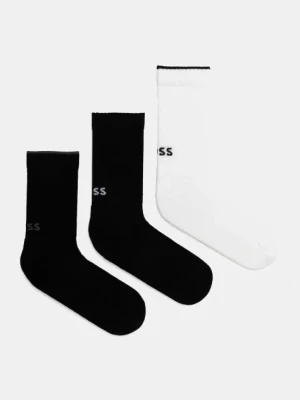BOSS skarpetki 3-pack męskie kolor biały 50537551