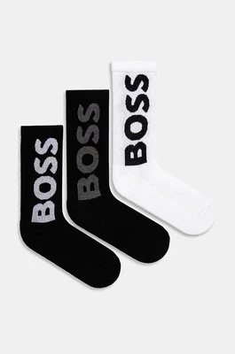 BOSS skarpetki 3-pack męskie kolor czarny 50524259