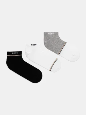 BOSS skarpetki 3-pack męskie kolor czarny 50537527