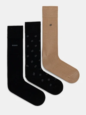 BOSS skarpetki 3-pack męskie kolor czarny 50543650
