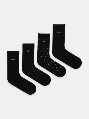BOSS skarpetki 4-pack kolor czarny 50546742