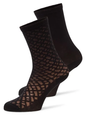 BOSS Skarpety 2-pak - RS BMono Net Kobiety czarny jednolity,