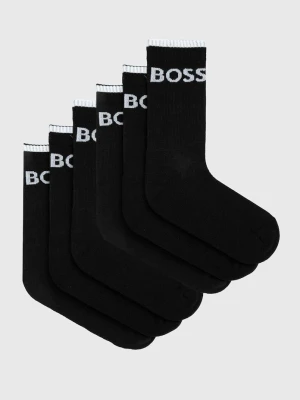 BOSS skarpety męskie 6P QS Stripe CC 6-pack czarny