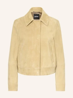 Boss Skórzana Kurtka Samaro beige