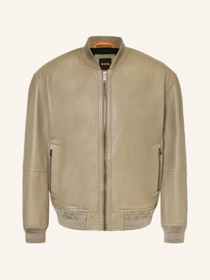 Boss Skórzany Bluzon Jobrice gruen