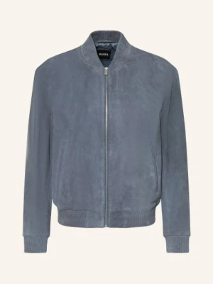 Boss Skórzany Bluzon Muller blau