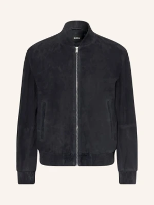 Boss Skórzany Bluzon Muller blau