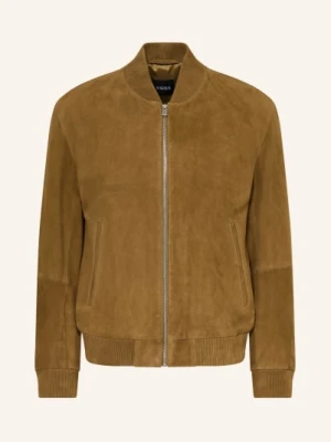 Boss Skórzany Bluzon Muller braun