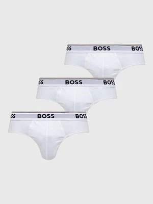 BOSS slipy 3-pack męskie kolor biały 50475273