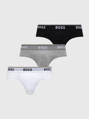 BOSS slipy 3-pack męskie kolor biały 50475273