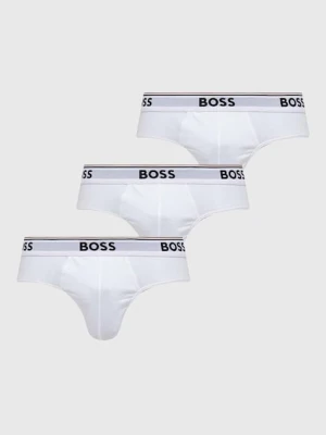 BOSS slipy 3-pack męskie kolor biały 50475273