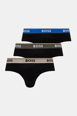 BOSS slipy 3-pack męskie kolor czarny 50517826