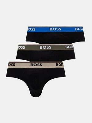 BOSS slipy 3-pack męskie kolor czarny 50517826