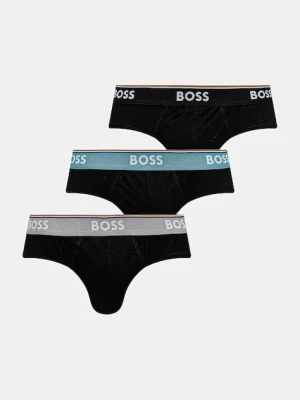BOSS slipy 3-pack męskie kolor czarny 50531681