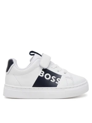 BOSS Sneakersy J52165 S Biały