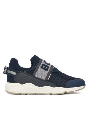 BOSS Sneakersy J52556 M Granatowy
