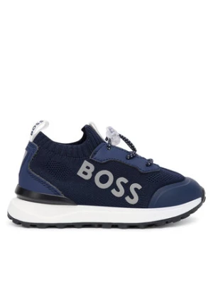 BOSS Sneakersy J52583 M Granatowy