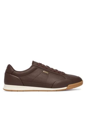 BOSS Sneakersy Nitan 50568493 Brązowy ciemny