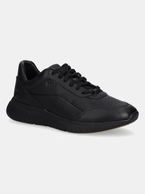 BOSS sneakersy skórzane Titanis męskie kolor czarny 50552902