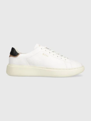 BOSS sneakersy skórzane Amber kolor biały 50511113