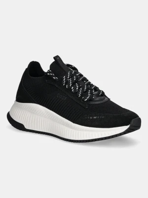 BOSS sneakersy TTNMEVO damskie kolor czarny 50536413