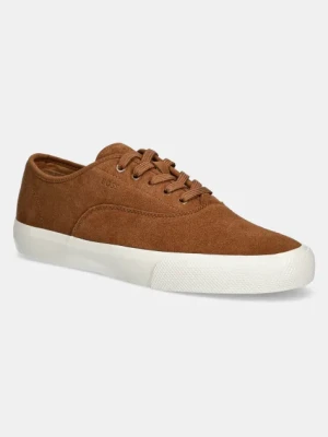 BOSS sneakersy zamszowe Aiden męskie kolor brązowy 50542098