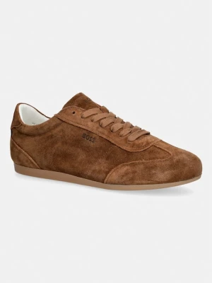 BOSS Solenne sneakersy damskie zamszowe