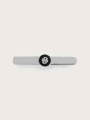 BOSS spinka do krawata męska metalowa B-LOGO2-TIE czarny