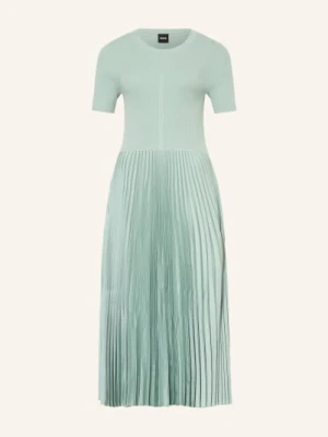 Boss Spódnica Fadridi Z Mieszanki Materiałów Z Plisami gruen