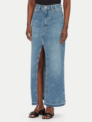 BOSS Spódnica jeansowa 50542445 Niebieski Regular Fit