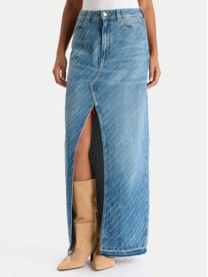 BOSS Spódnica jeansowa 50542445 Niebieski Regular Fit