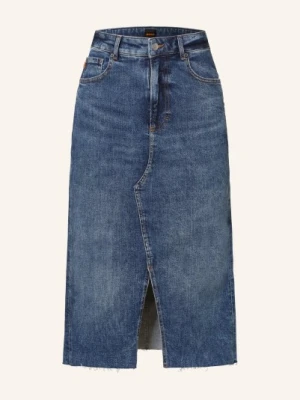 Boss Spódnica Jeansowa blau
