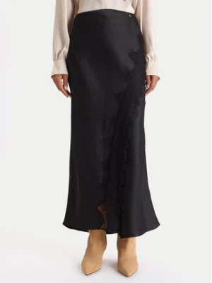 BOSS Spódnica maxi C_Vlace 50548389 Czarny Slim Fit