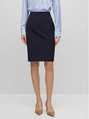 Boss Spódnica ołówkowa Vileah 50490036 Granatowy Slim Fit