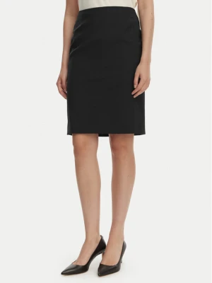 Boss Spódnica ołówkowa Vileah 50490036 Granatowy Slim Fit