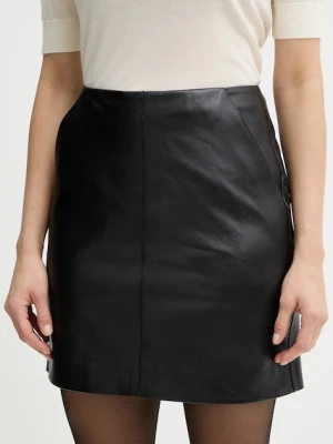 BOSS spódnica skórzana Seby
