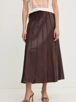 BOSS spódnica skórzana Sevara