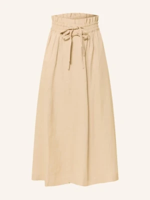 Boss Spódnica Vakola Z Falbanami beige