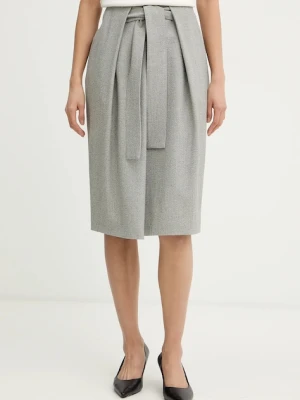BOSS spódnica z dodatkiem wełny Vakava