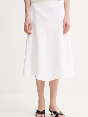 BOSS spódnica z lnem Vicena