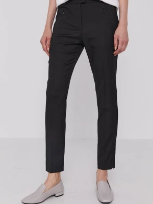 BOSS Spodnie 50290225.NOS damskie kolor czarny proste high waist 50290225
