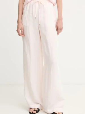 BOSS spodnie damskie z dodatkiem lnu Tavati2_TI