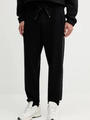 BOSS spodnie dresowe bawełniane męskie kolor czarny gładkie 50544109