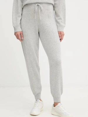 BOSS spodnie dresowe kaszmirowe kolor szary 50547858