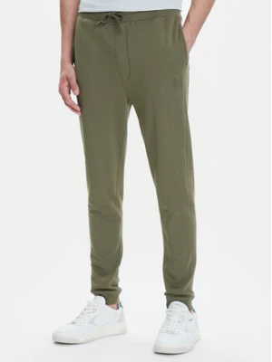 BOSS Spodnie dresowe Sestart 50509303 Zielony Regular Fit