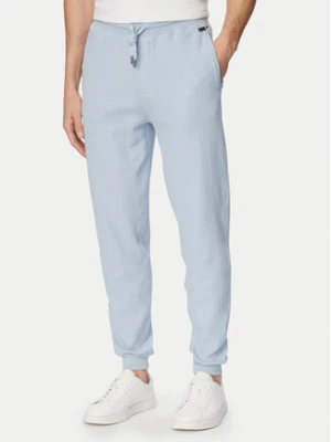 BOSS Spodnie dresowe Structure 50540577 Niebieski jasny Regular Fit