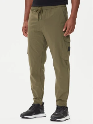 BOSS Spodnie dresowe T_Urbanex-Cargolight 50508339 Zielony Regular Fit