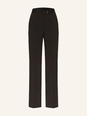 Boss Spodnie Dżersejowe Talia schwarz