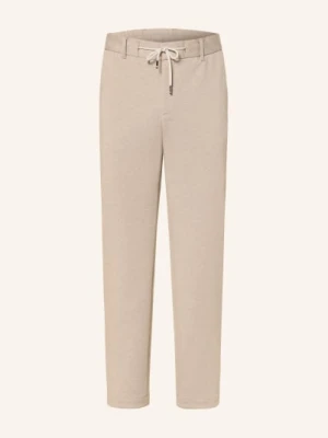 Boss Spodnie Garniturowe Perin W Stylu Joggingowym, O Zwężanym Kroju beige